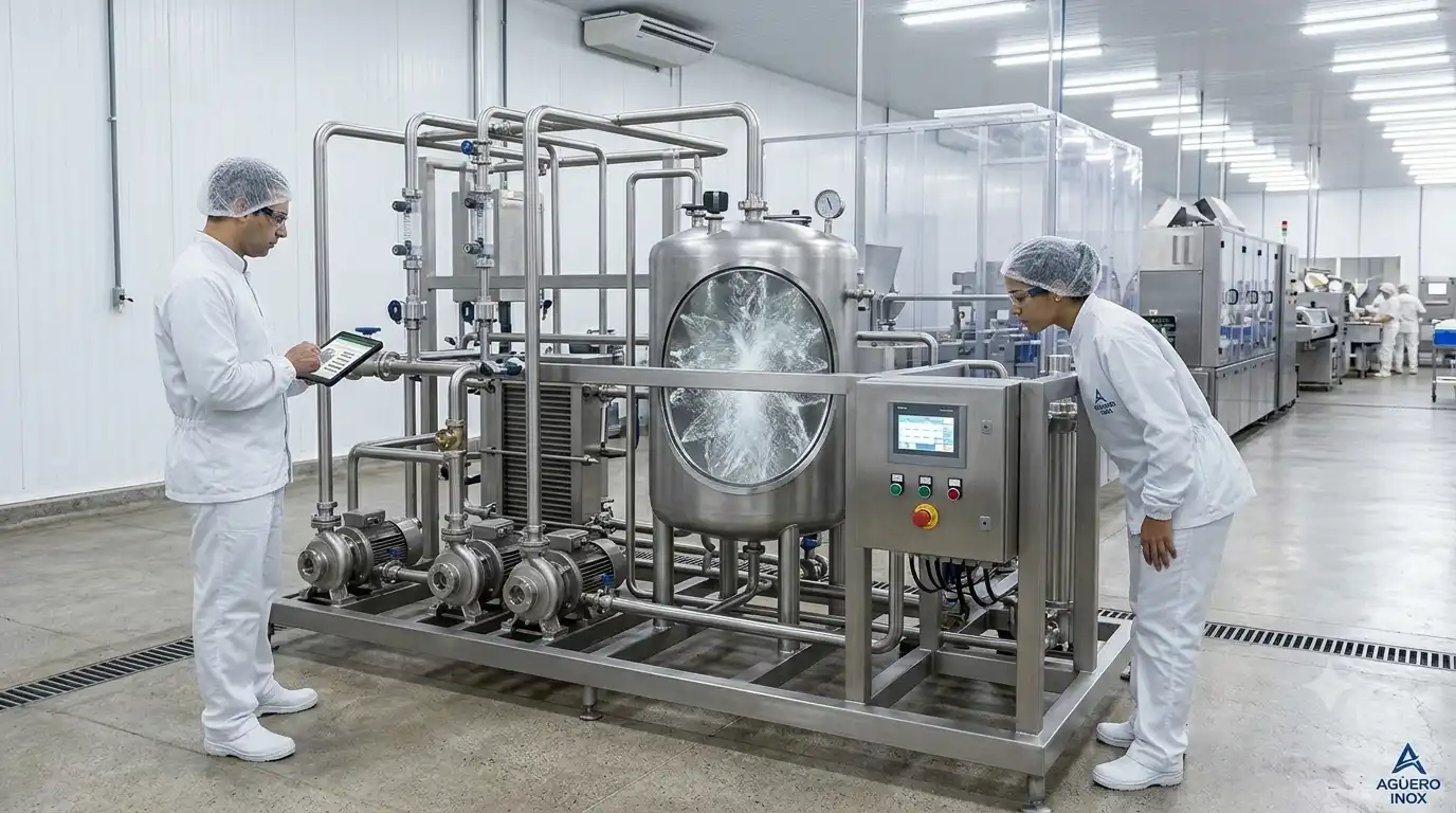 Higienização automatizada: O impacto do Skid CIP na indústria de alimentos.